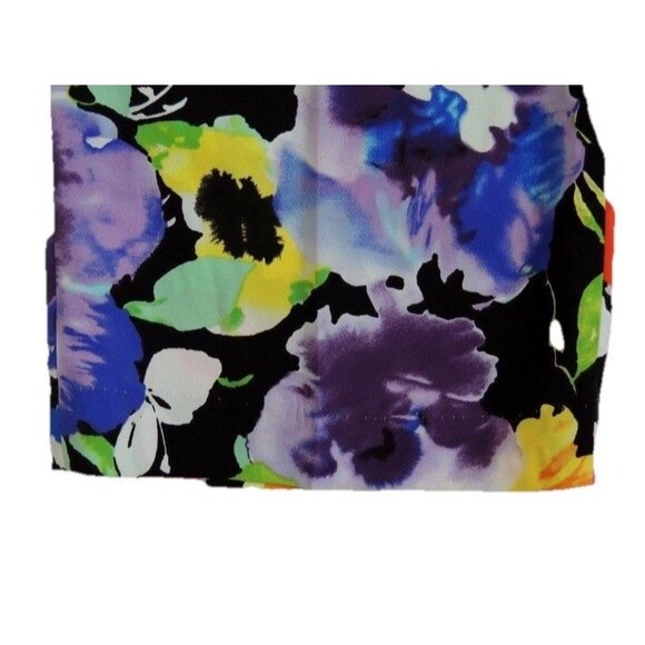 $298 Ralph Lauren Floral Hawaiian Flower Wide Leg Silky Summer Dress Pants 8P - Picture 10 of 16